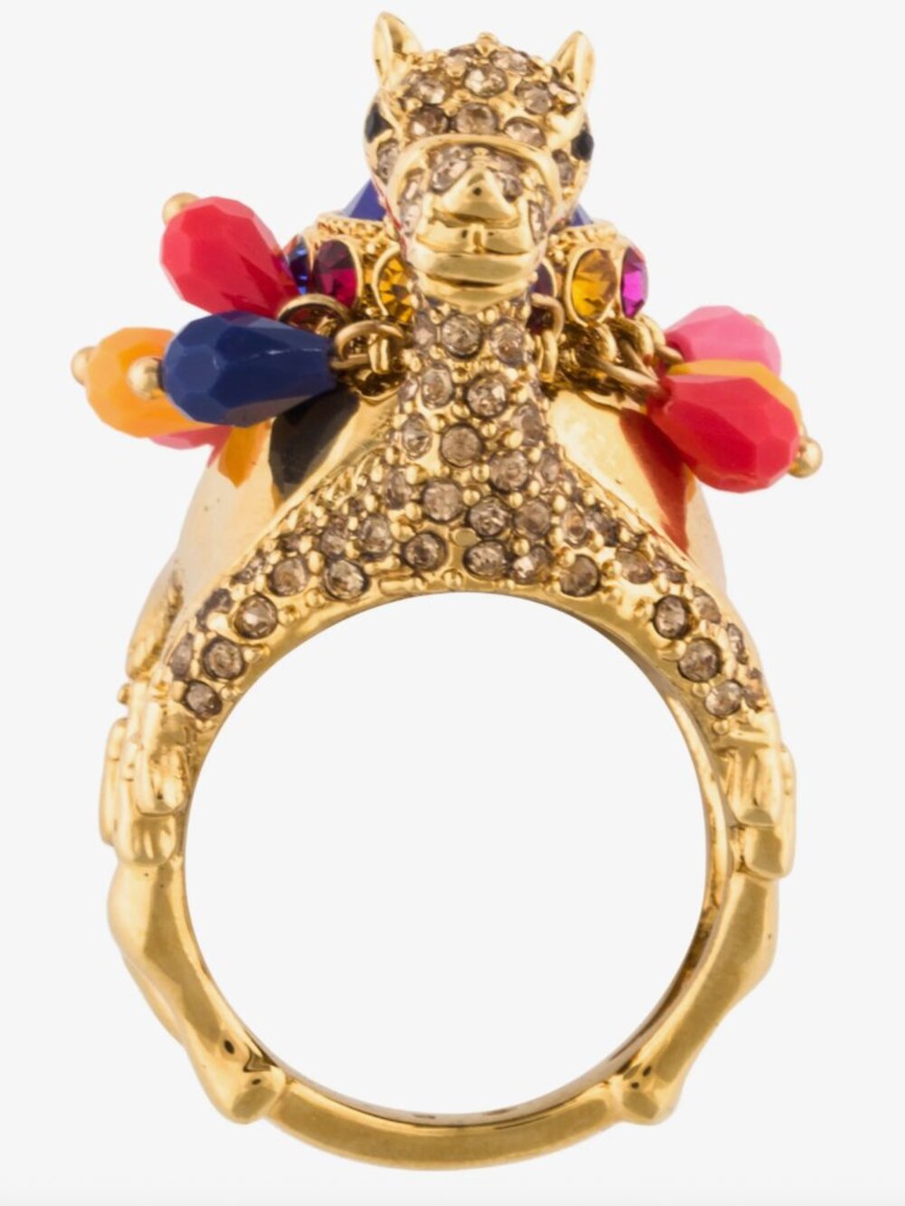 RARE Kate Spade Spice Things Up Camel Cocktail Ring - Picture 3 of 5